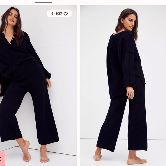 Free People Hailee Sweater Set in NAVY BLUE - Picture 2 of 2